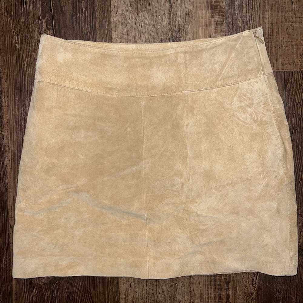 Vintage Mossimo Suede Camel Mini skirt